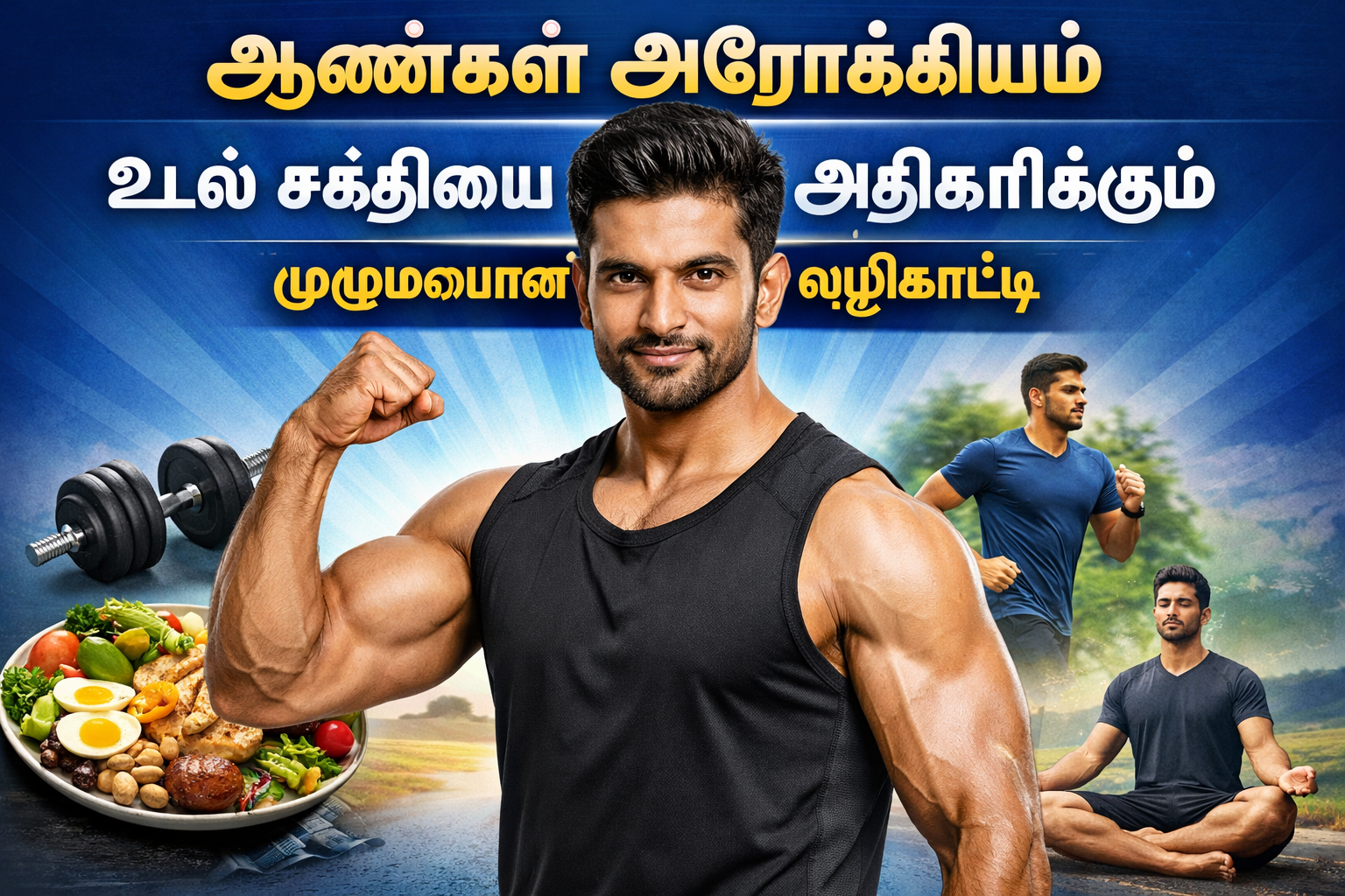 ஆண்கள் உடல் சக்தி: இயற்கையாக வலிமை & ஆரோக்கியம் உயர்த்தும் முழு வழிகாட்டி